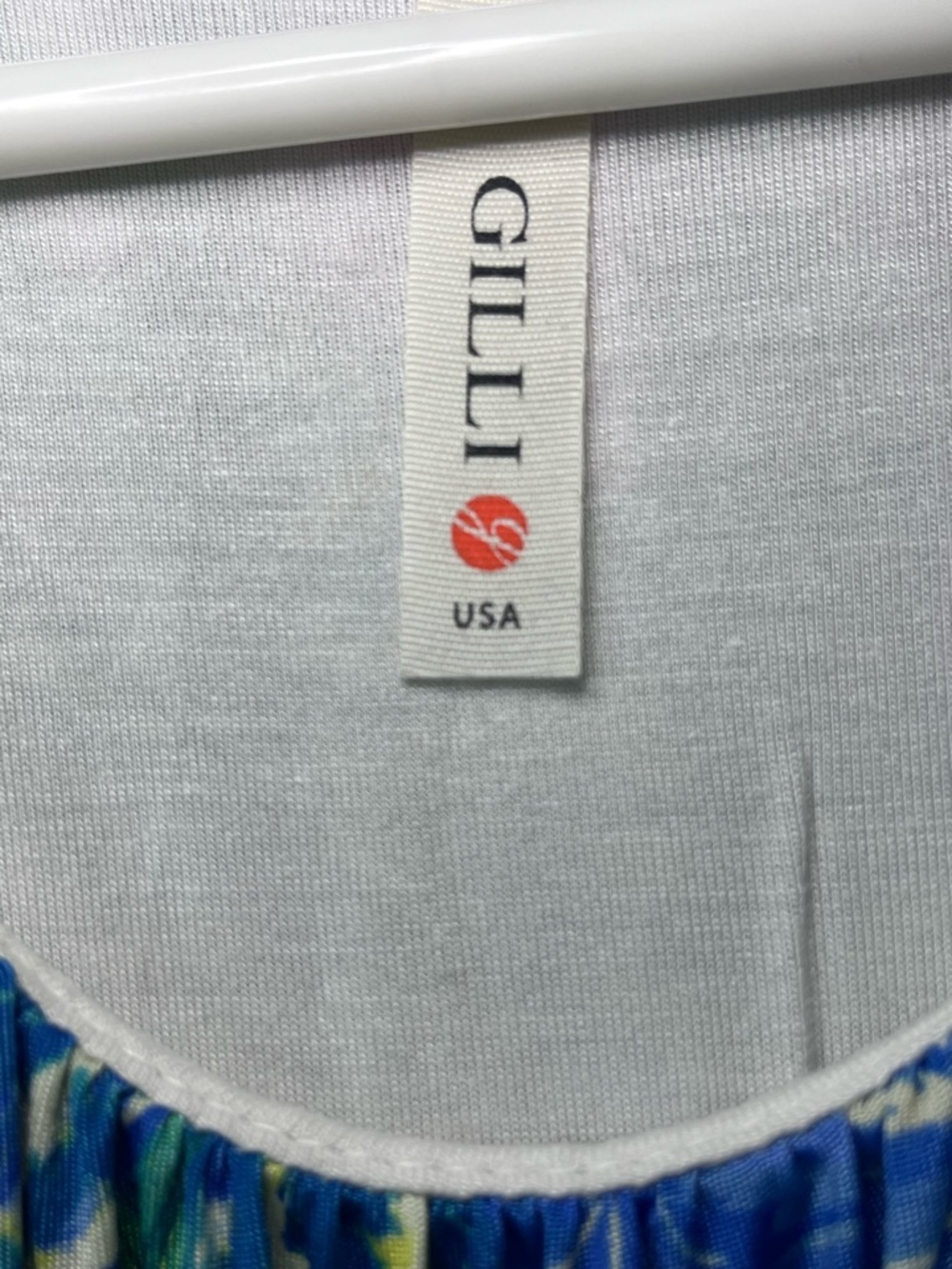 Gilli Maxi Blue Tropical Paradise Dress - Vacation Vibes! Sz M - Picture 2 of 6